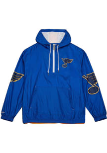 Mitchell and Ness St Louis Blues Mens Blue OG Anorak Pullover Jackets