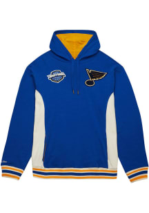 Mitchell and Ness St Louis Blues Mens Blue French Terry Fashion Hood