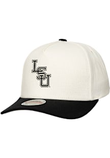 Mitchell and Ness LSU Tigers 2T CF Pro Crown Adjustable Hat - Ivory