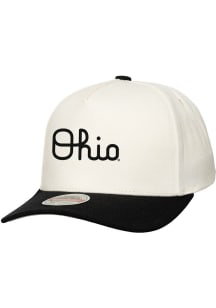 Mitchell and Ness Ohio State Buckeyes 2T CF Pro Crown Adjustable Hat - Ivory