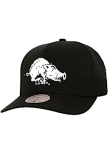 Mitchell and Ness Arkansas Razorbacks Perfect Pro Adjustable Hat - Black