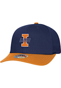 Mitchell and Ness Illinois Fighting Illini 2T CR Pro Adjustable Hat - Navy Blue