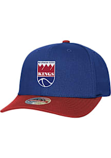 Mitchell and Ness Kansas City Kings 2T TC Classic Red Pro Snap Adjustable Hat - Blue
