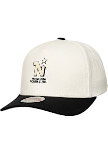 Mitchell and Ness Minnesota North Stars 2T Classic Red Pro Snap Adjustable Hat - Ivory