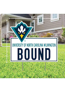 UNCW Seahawks School Bound Yard Sign - White