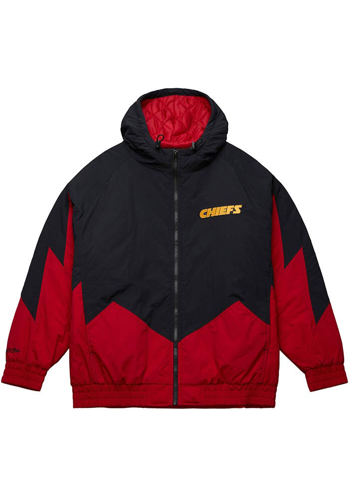 Mitchell and Ness Kansas City Chiefs Retro Heavyweight Jacket - BLACK