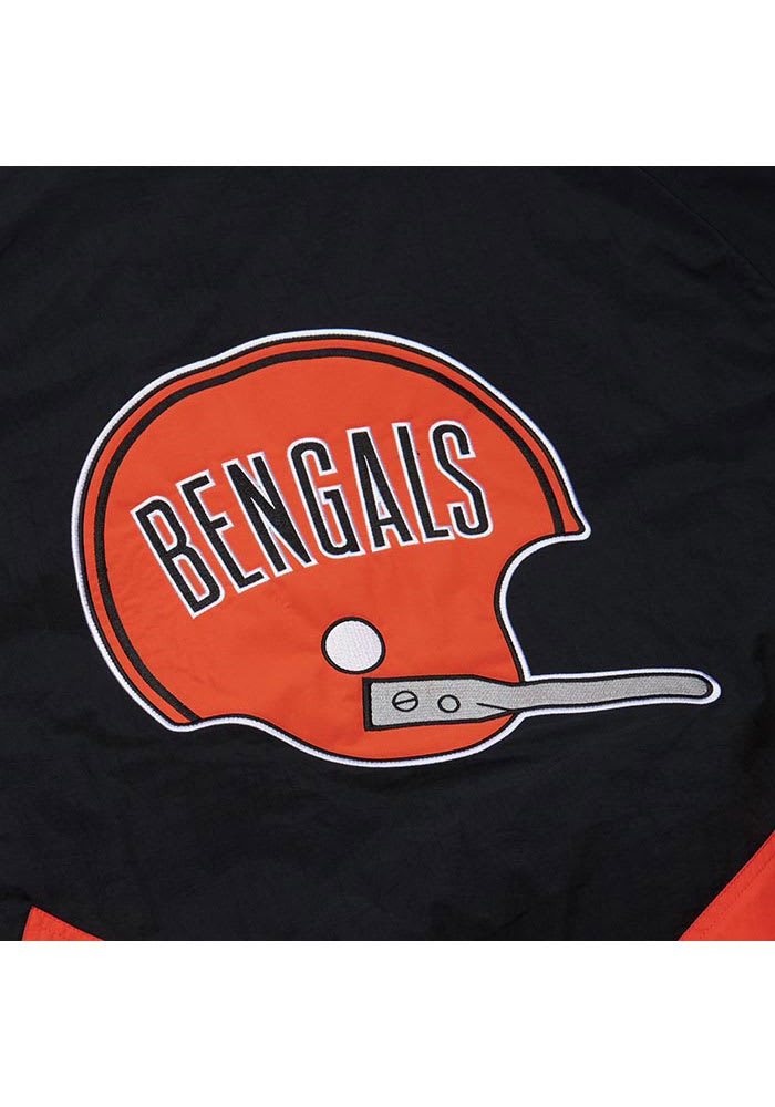 Mitchell and Ness Cincinnati Bengals Mens Black Retro Heavyweight Jacket