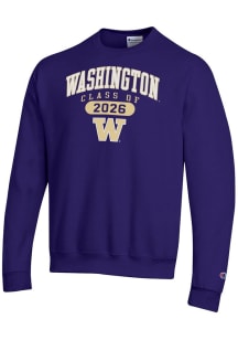 Mens Washington Huskies Purple Champion Class of 2026 Powerblend Crew Sweatshirt