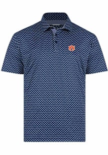 Swannies Auburn Tigers Mens Navy Blue Hazelwood Short Sleeve Polo