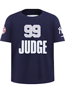 Aaron Judge New York Yankees Boys Navy Blue Classic Short Sleeve Fashion Tee