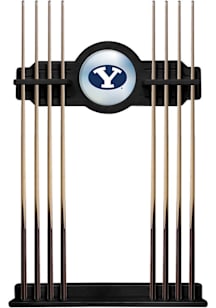 BYU Cougars Solid Wood Cue Rack Pool Table