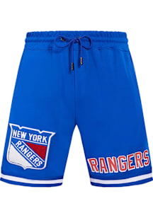 Pro Standard New York Rangers Mens Blue Classic Chenille Shorts