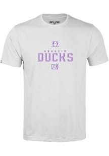 Levelwear Anaheim Ducks White Richmond Carve Short Sleeve T Shirt