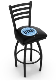 Utah Hockey Club High Back Swivel Pub Stool - Black