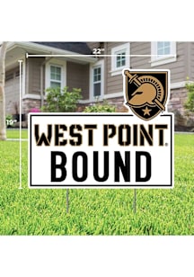 Army Black Knights School Bound Yard Sign - White