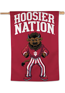 Indiana Hoosiers Bison 28x40 Banner - Red