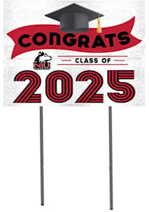 Northern Illinois Huskies KH Sports Fan 18x24 Yard Sign with Stakes Class of 2025 Yard Sign - Whit..