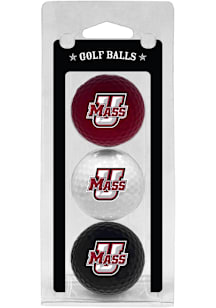 Massachusetts Minutemen 3 Pack Golf Balls