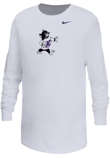 Youth K-State Wildcats White Nike Varsity Willie Football Long Sleeve T-Shirt