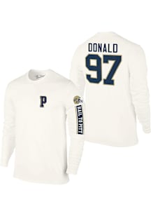 Aaron Donald # Pitt Panthers Natural The Victory Rally Loud Retirement Football Long Sleeve Fashio..