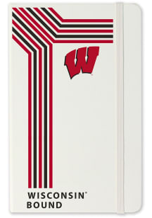 White Wisconsin Badgers School Bound team logo Notebook and Folder