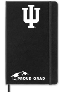 Black Indiana Hoosiers Proud Grad team logo Notebook and Folder