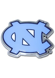 North Carolina Tar Heels Color Chrome Car Emblem - Silver