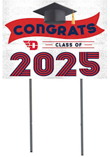 Dayton Flyers KH Sports Fan Class of 2025 graduation graphic Yard Sign - White