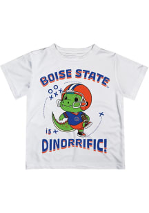 Vive La Fete Boise State Broncos Infant Dino-Riffic Short Sleeve T-Shirt White