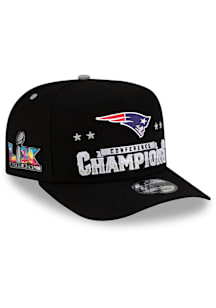 New Era New England Patriots 2025-26 NFL Locker Room Conference Champs 9FIFTY A-Frame Adjustable H..