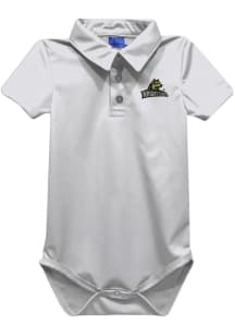 Vive La Fete Wright State Raiders Baby White Team Short Sleeve One Piece Polo