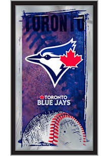 Toronto Blue Jays Baseball Hanging Back Bar Mirror