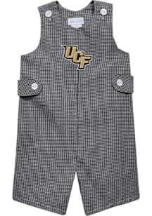 Vive La Fete UCF Knights Baby Black Gingham Overalls
