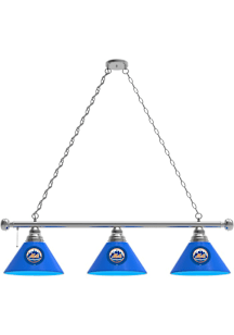 New York Mets 3 Shade Silver Billiard Lamp