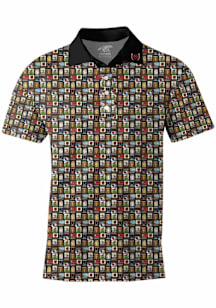 Kentucky Derby Mens Grey Hot Off the Press Short Sleeve Dress Shirt