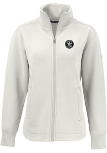 Cutter and Buck Houston Astros Womens White Mono Roam Light Weight Jacket