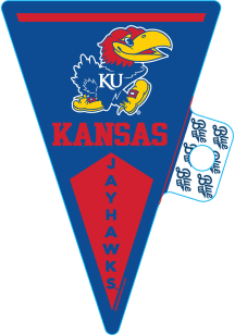Kansas Jayhawks Pennant Stickers
