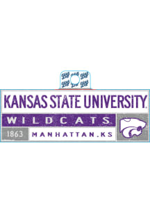 K-State Wildcats Weathered Regtangle Stickers