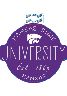 K-State Wildcats Purple Circle Stickers