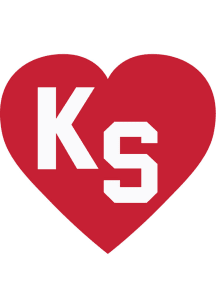 Kansas KS Heart Stickers