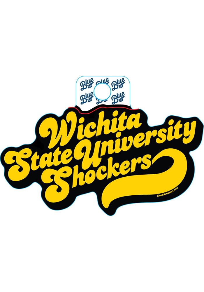 Retro Wichita State Shockers Logo - Wichita State University - Sticker