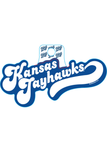 Kansas Jayhawks Huffed Font Stickers
