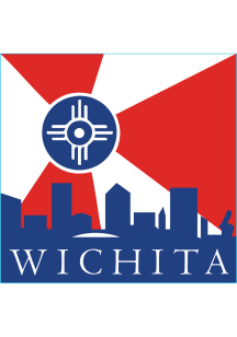 Wichita Flag with Skyline Stickers
