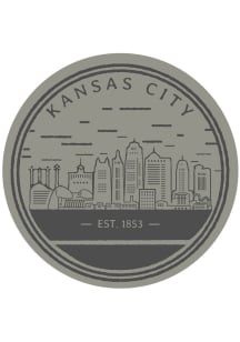Kansas City Circle Skyline Stickers