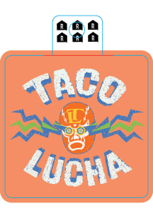 Manhattan Taco Lucha Stickers