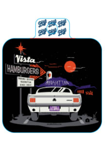 Manhattan Vista Hamburgers Car Stickers