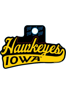 Black Iowa Hawkeyes Banner Stickers