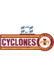 Iowa State Cyclones Wordmark Stickers
