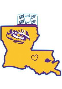 LSU Tigers State Shape Stickers