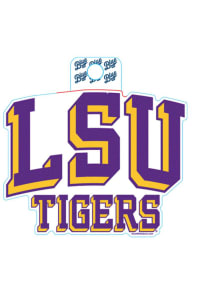LSU Tigers Wordmark Stickers
